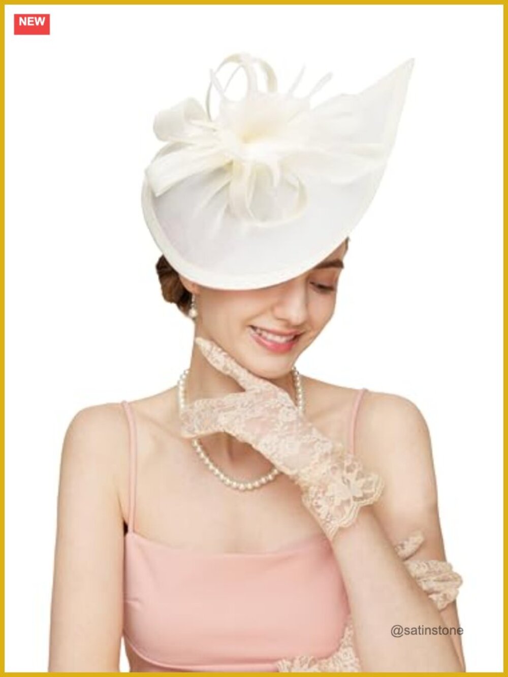 Fascinator Hat Women Flower Derby Tea Party Pillbox Headband Clip